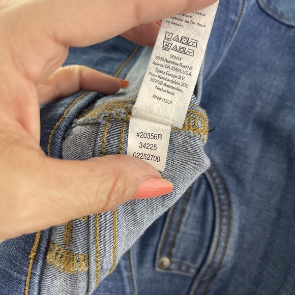 Spanx Pull On Straight Leg Jeans Womens Size XL Medium Wash Stretch Minimalist - Picture 11 of 11